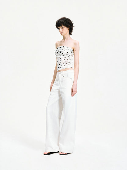 kvkv Pleated Stretch Modal Tube Top