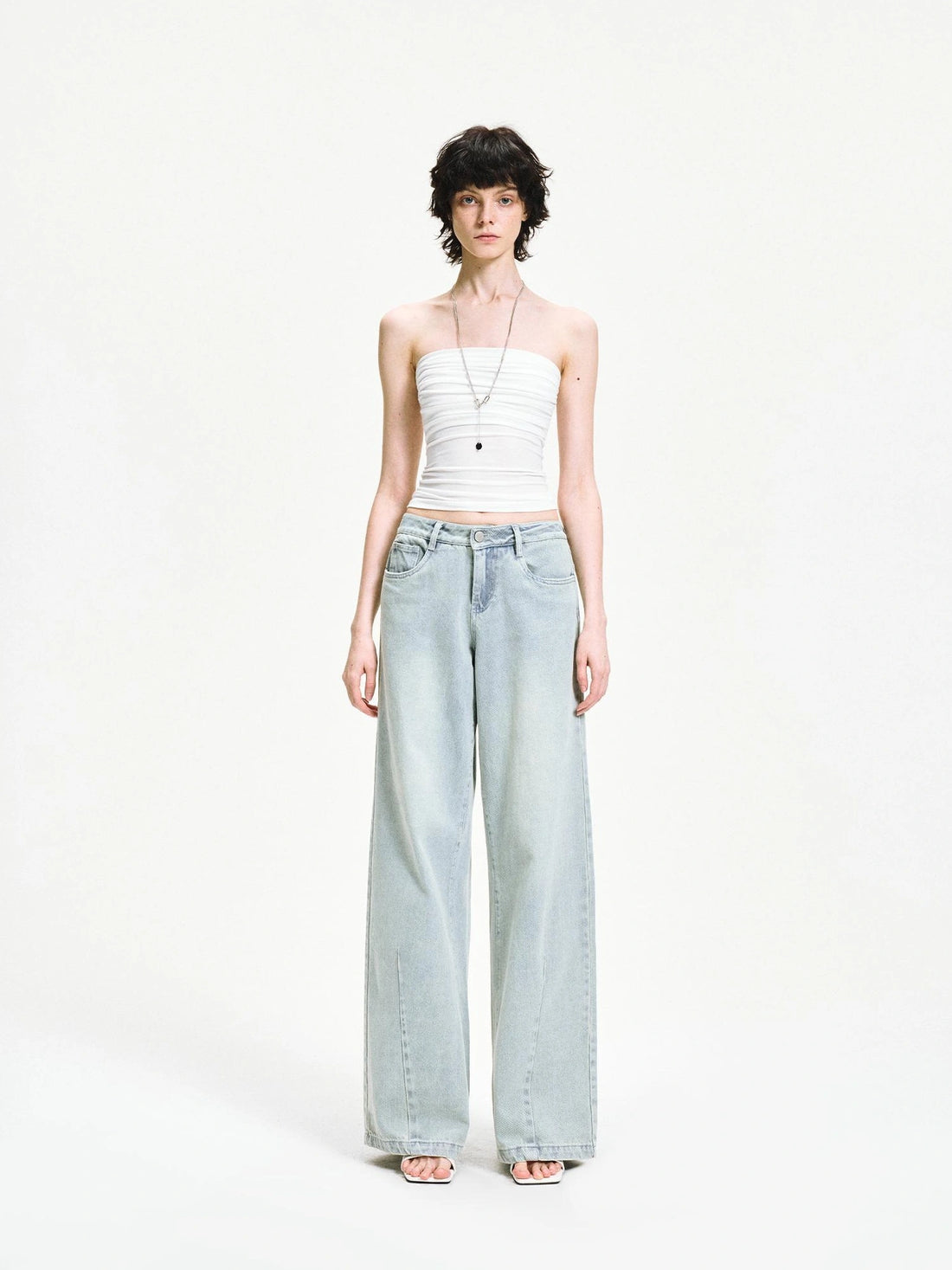 kvkv Pleated Stretch Modal Tube Top