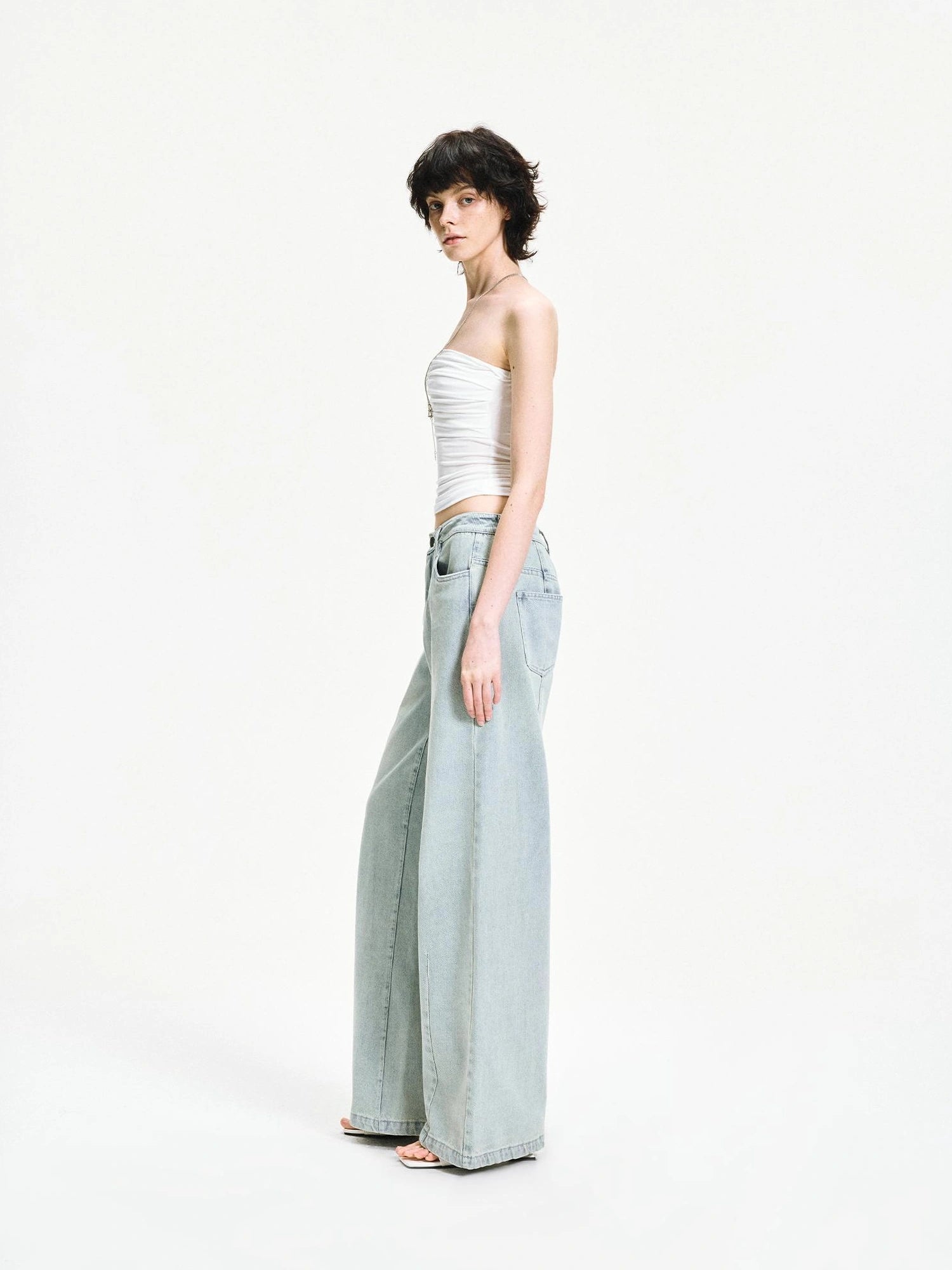 kvkv Pleated Stretch Modal Tube Top