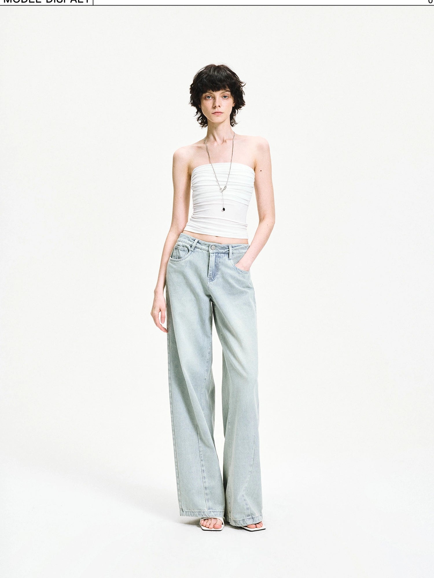 kvkv Pleated Stretch Modal Tube Top