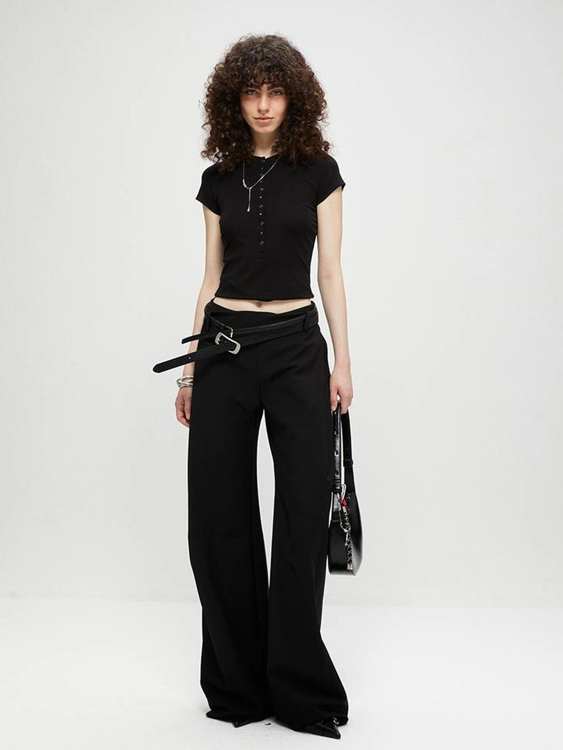 kvkv Rayon Short Sleeve Henley Top