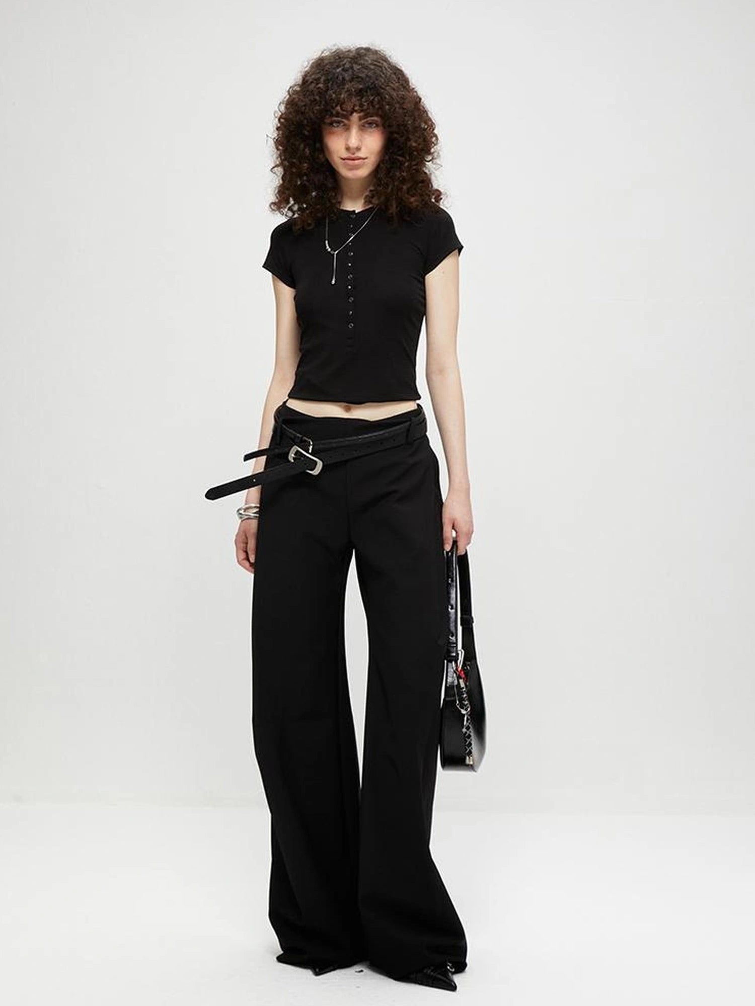 kvkv Rayon Short Sleeve Henley Top
