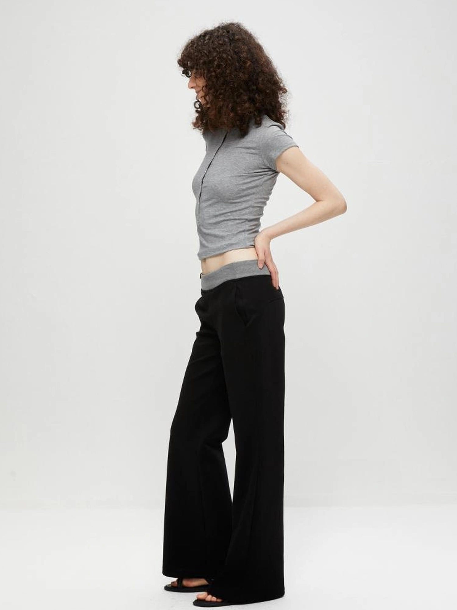 kvkv Rayon Short Sleeve Henley Top