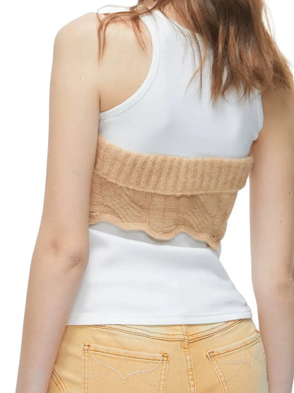kvkv Remake Mode Crochet Knit Tank Top