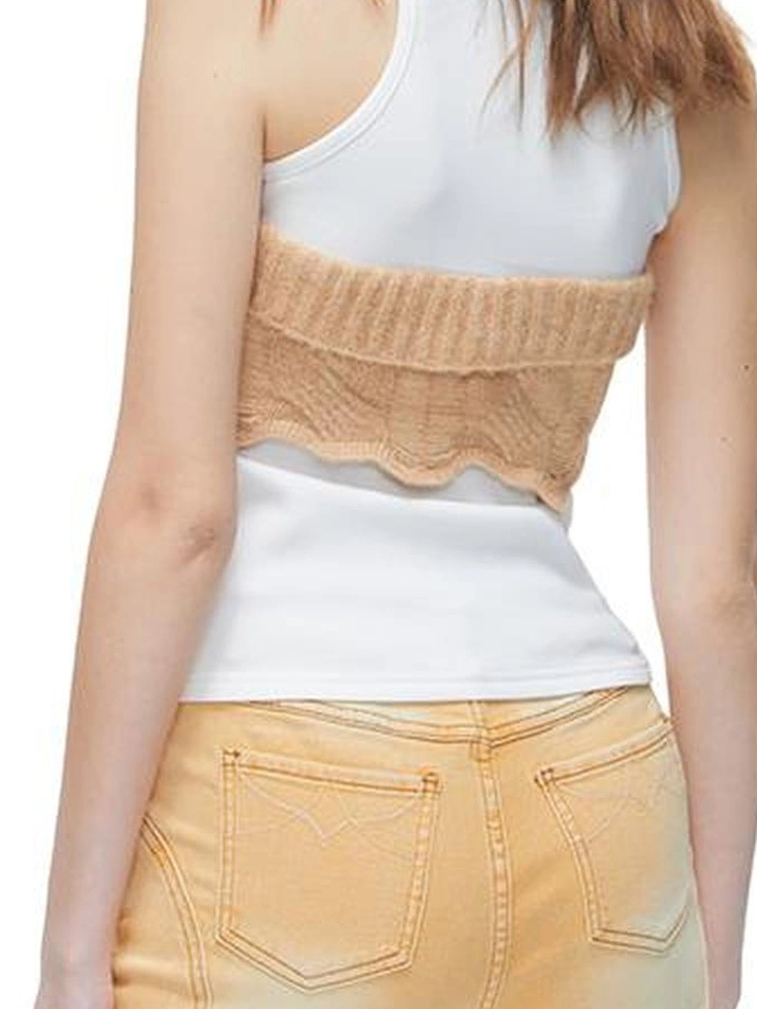 kvkv Remake Mode Crochet Knit Tank Top