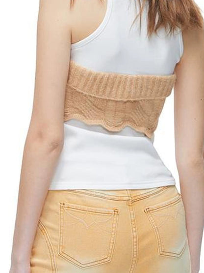 kvkv Remake Mode Crochet Knit Tank Top