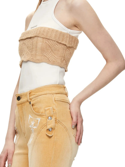 kvkv Remake Mode Crochet Knit Tank Top