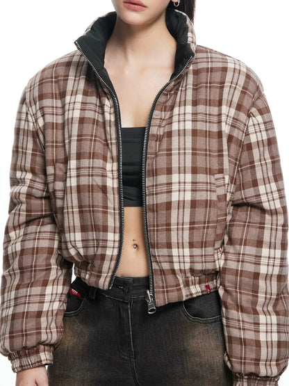 kvkv Retro Checked Cotton Coat