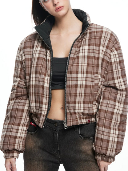 kvkv Retro Checked Cotton Coat