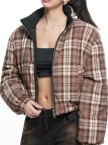 kvkv Retro Checked Cotton Coat