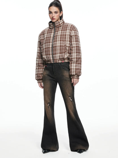 kvkv Retro Checked Cotton Coat