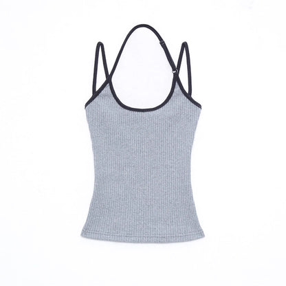 kvkv_Retro_Ribbed_Halter_Camisole_V-neck_T-shirt_Long_Sleeve_MISSTT