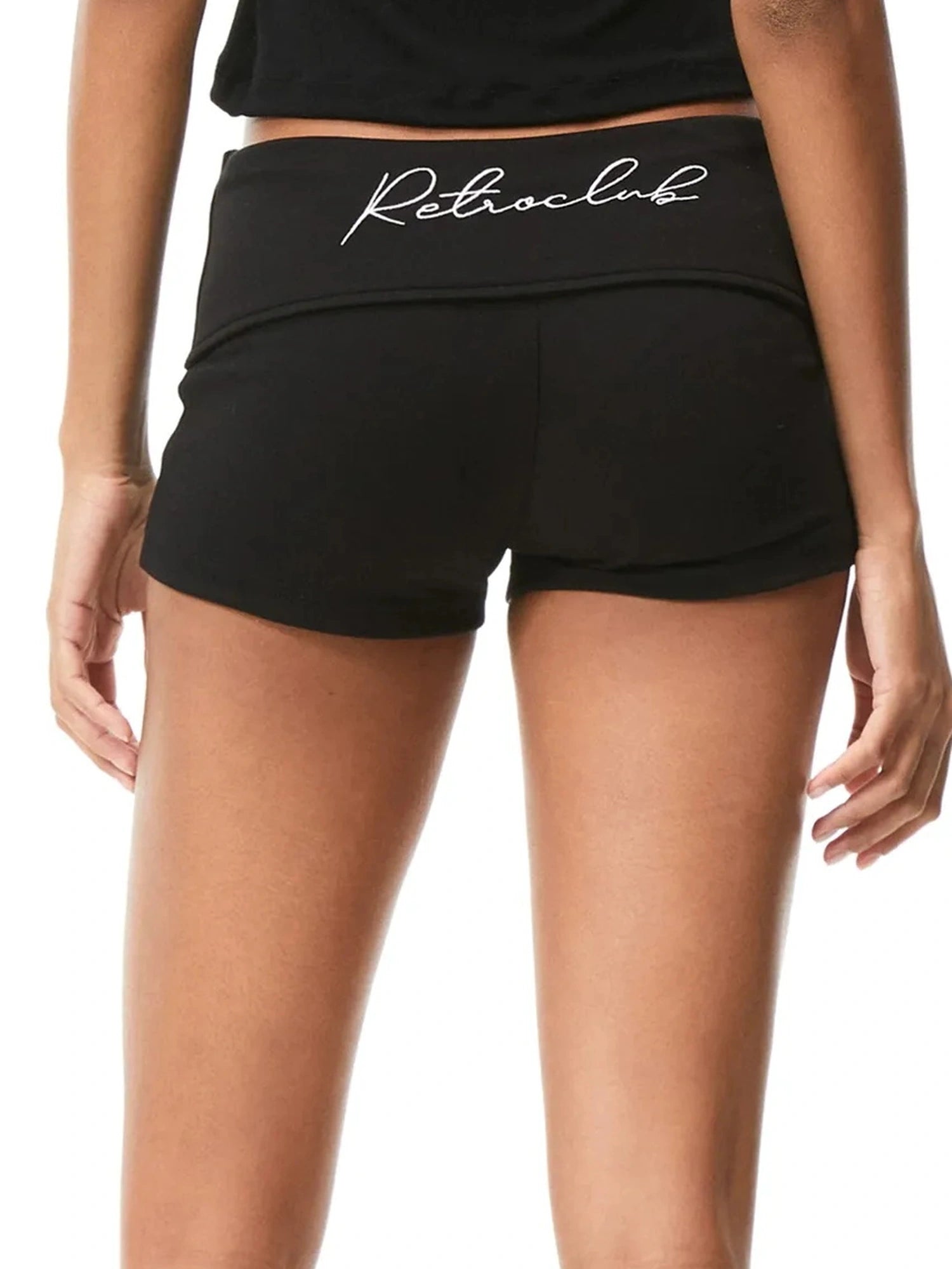 kvkv Retro Ribbed High Waist Yoga Shorts