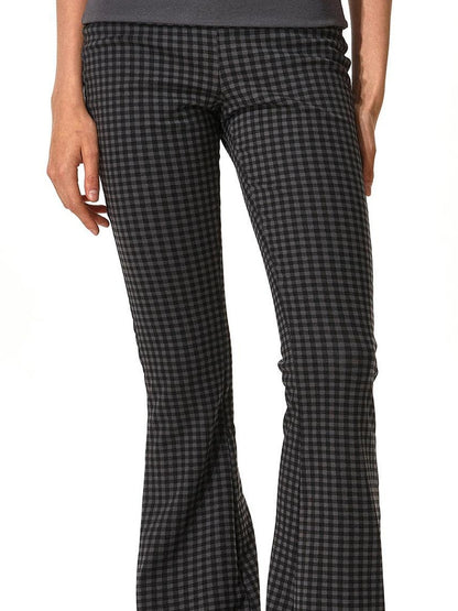 kvkv Reversible Low Waist Checkered Yoga Pants