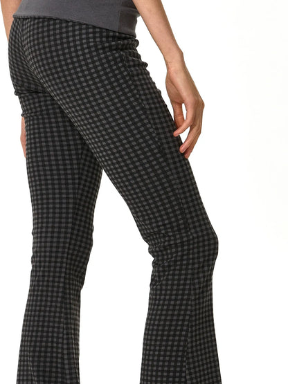 kvkv Reversible Low Waist Checkered Yoga Pants