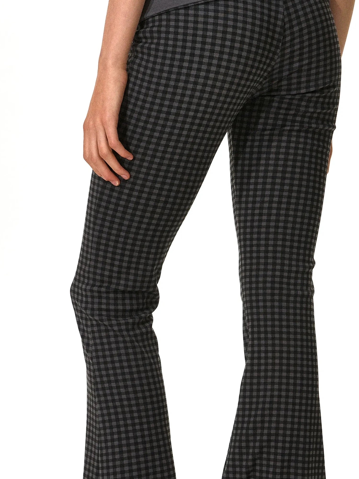 kvkv Reversible Low Waist Checkered Yoga Pants