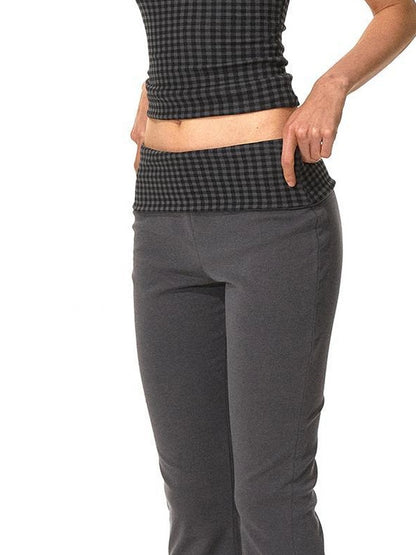 kvkv Reversible Low Waist Checkered Yoga Pants