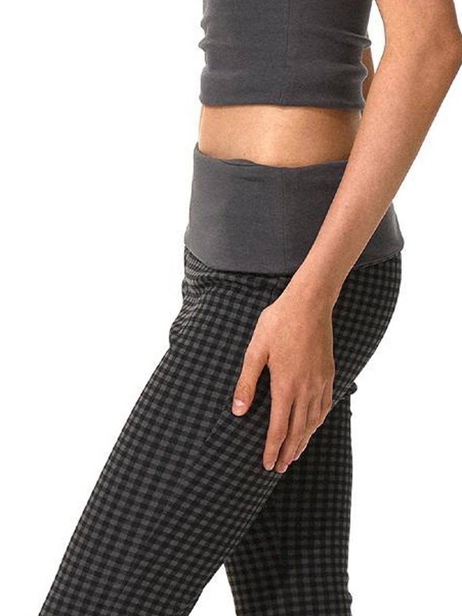 kvkv Reversible Low Waist Checkered Yoga Pants