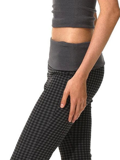 kvkv Reversible Low Waist Checkered Yoga Pants