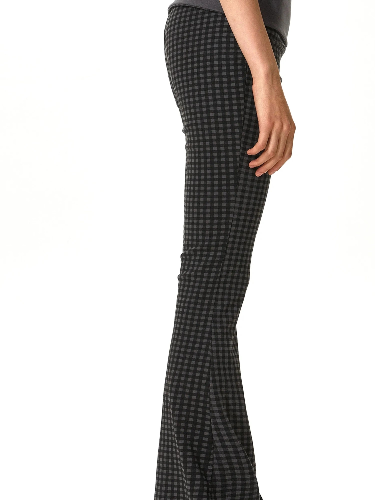 kvkv Reversible Low Waist Checkered Yoga Pants