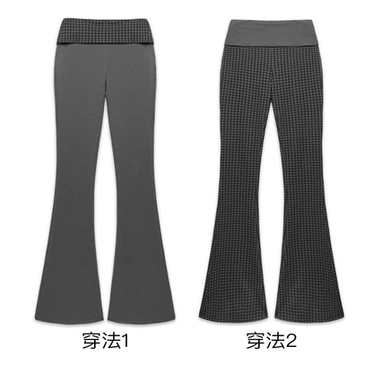 kvkv_Reversible_Low_Waist_Checkered_Yoga_Pants_MISSTT