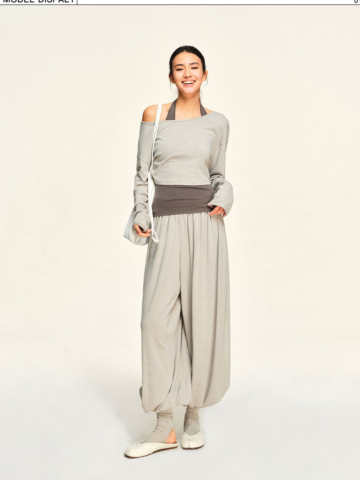 kvkv Reversible Slit Cropped Halter Neck Women&
