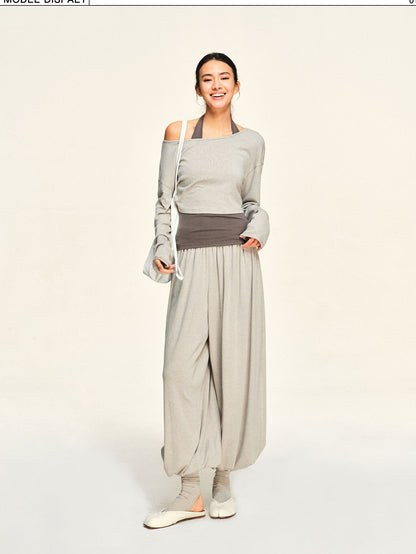 kvkv Reversible Slit Cropped Halter Neck Women&
