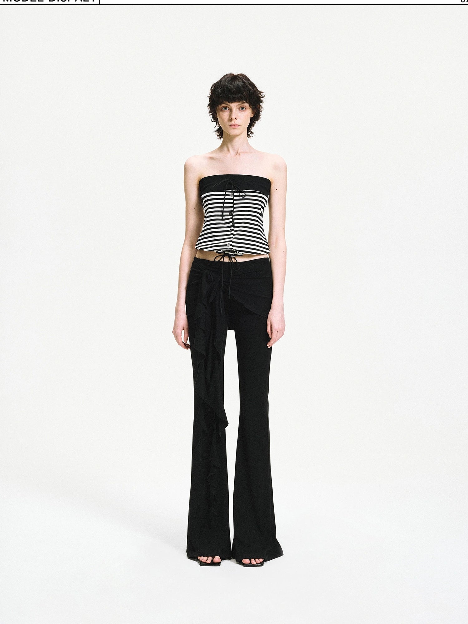 kvkv Reversible Striped Tube Top &amp; Wrap Skirt