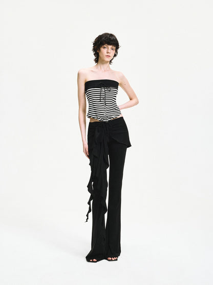 kvkv Reversible Striped Tube Top &amp; Wrap Skirt