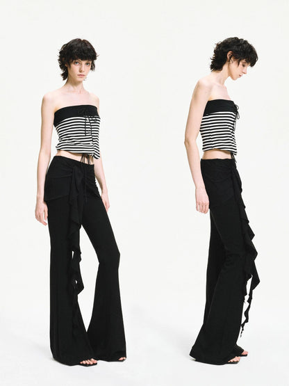 kvkv Reversible Striped Tube Top &amp; Wrap Skirt