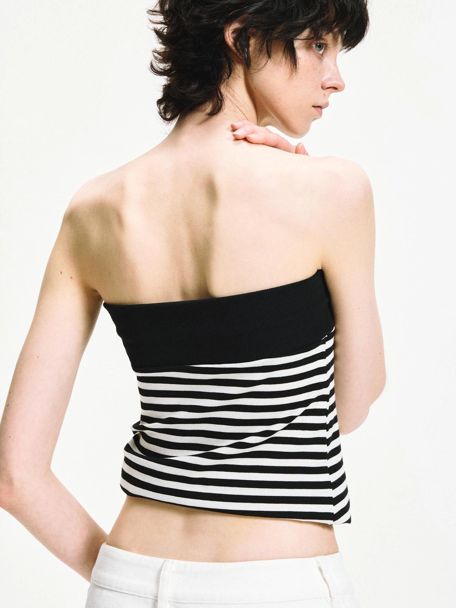 kvkv Reversible Striped Tube Top &amp; Wrap Skirt
