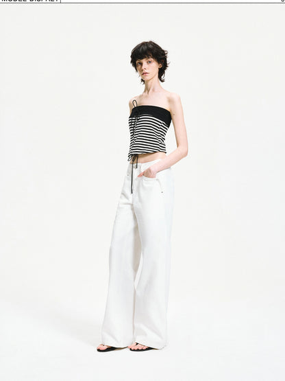 kvkv Reversible Striped Tube Top &amp; Wrap Skirt