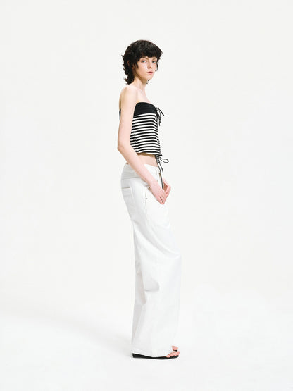 kvkv Reversible Striped Tube Top &amp; Wrap Skirt