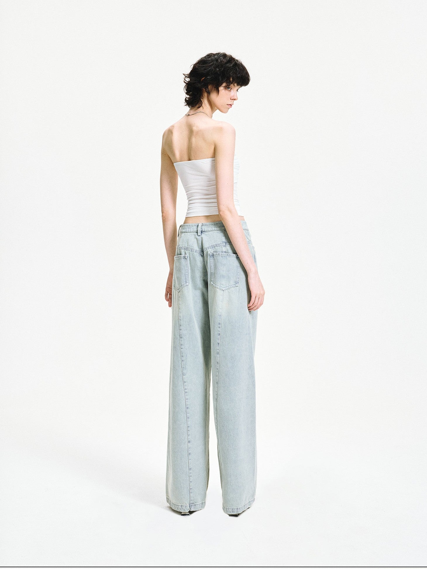 kvkv Ribbed Pleated Wrap Zipper Slim Women&