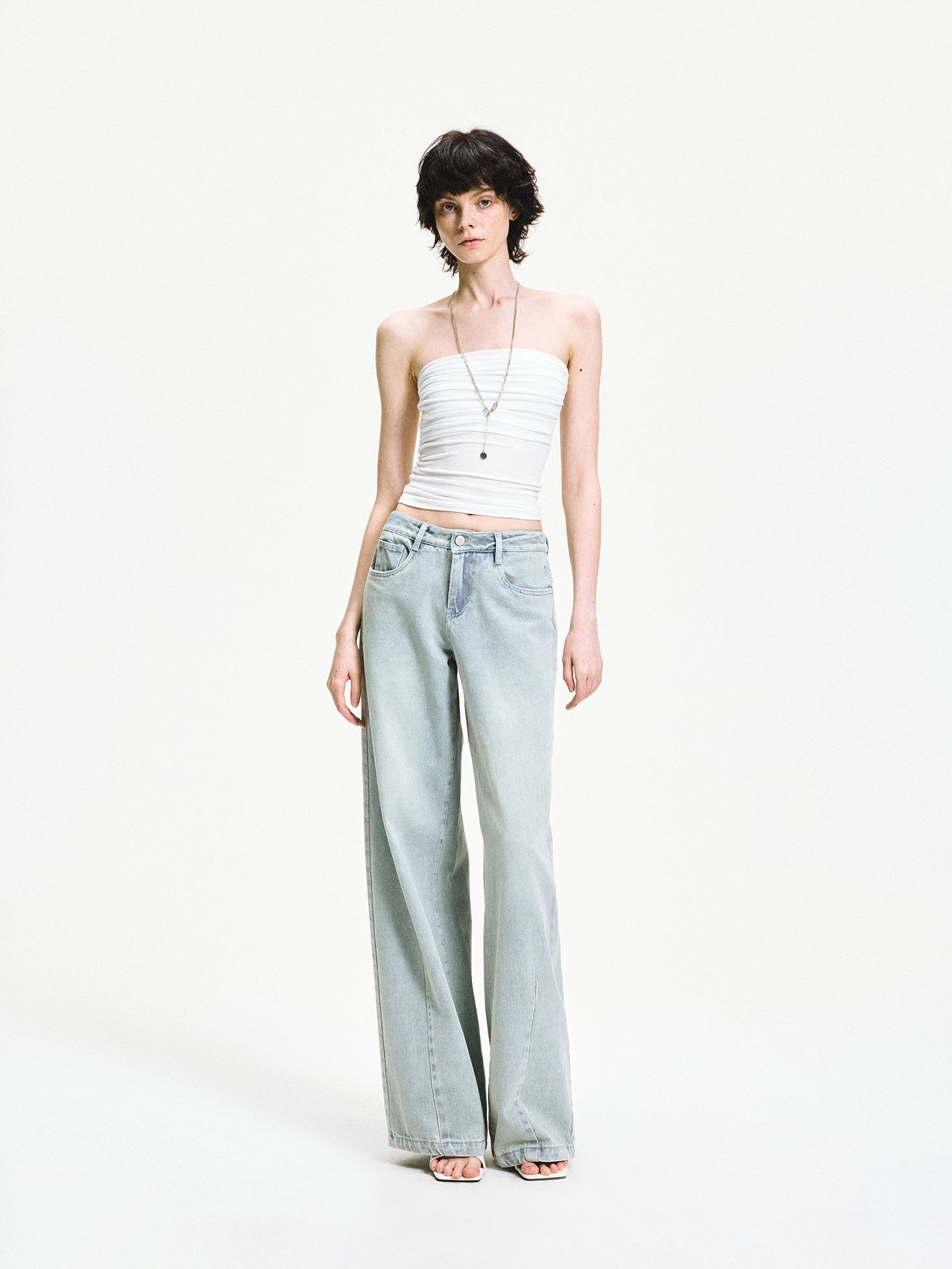 kvkv Ribbed Pleated Wrap Zipper Slim Women&