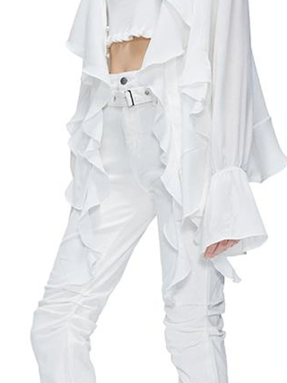 kvkv Sheer Tulle Flounce Sun Shirt