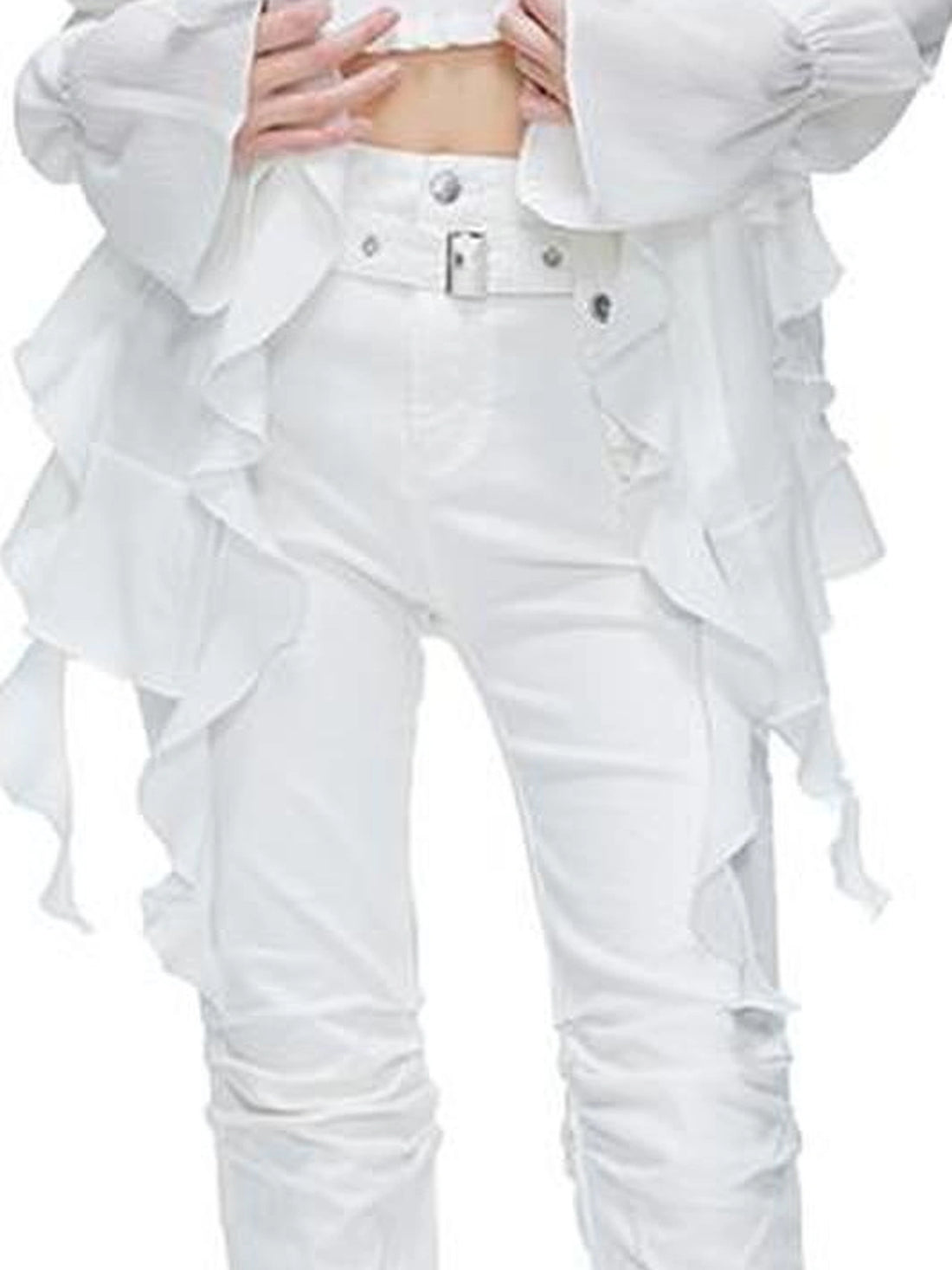 kvkv Sheer Tulle Flounce Sun Shirt