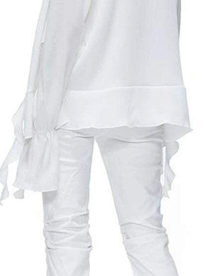 kvkv Sheer Tulle Flounce Sun Shirt