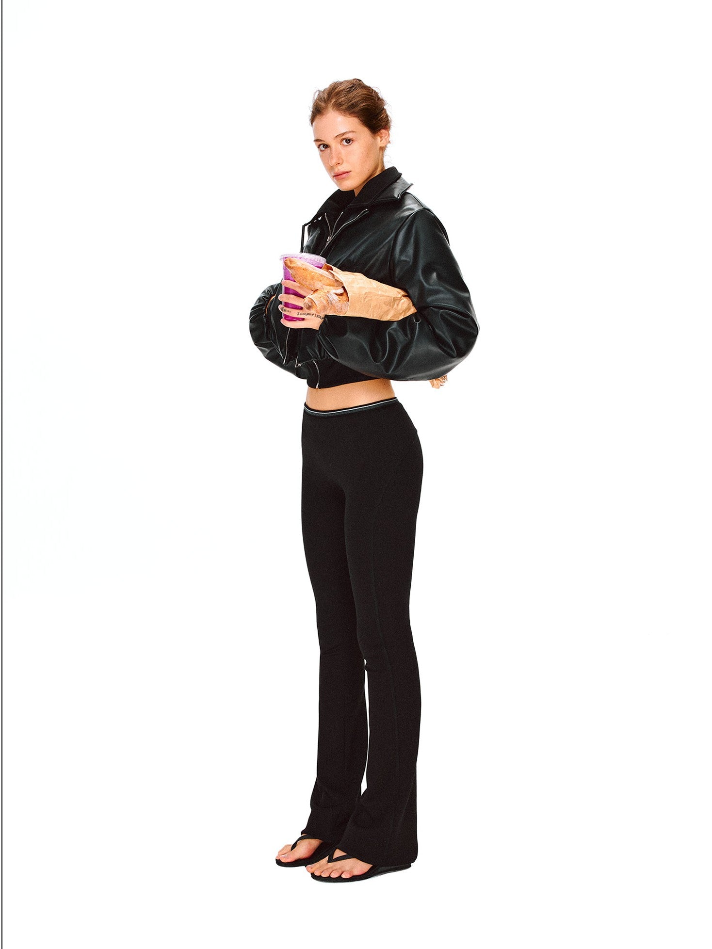 kvkv Skin Feel Striped Waist Drawstring Yoga Women&