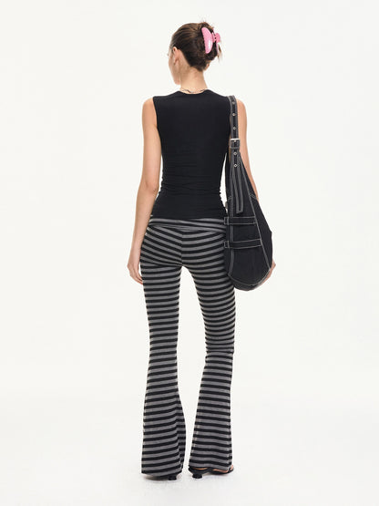 kvkv Sleeveless Square Neck Fitted Tank Top