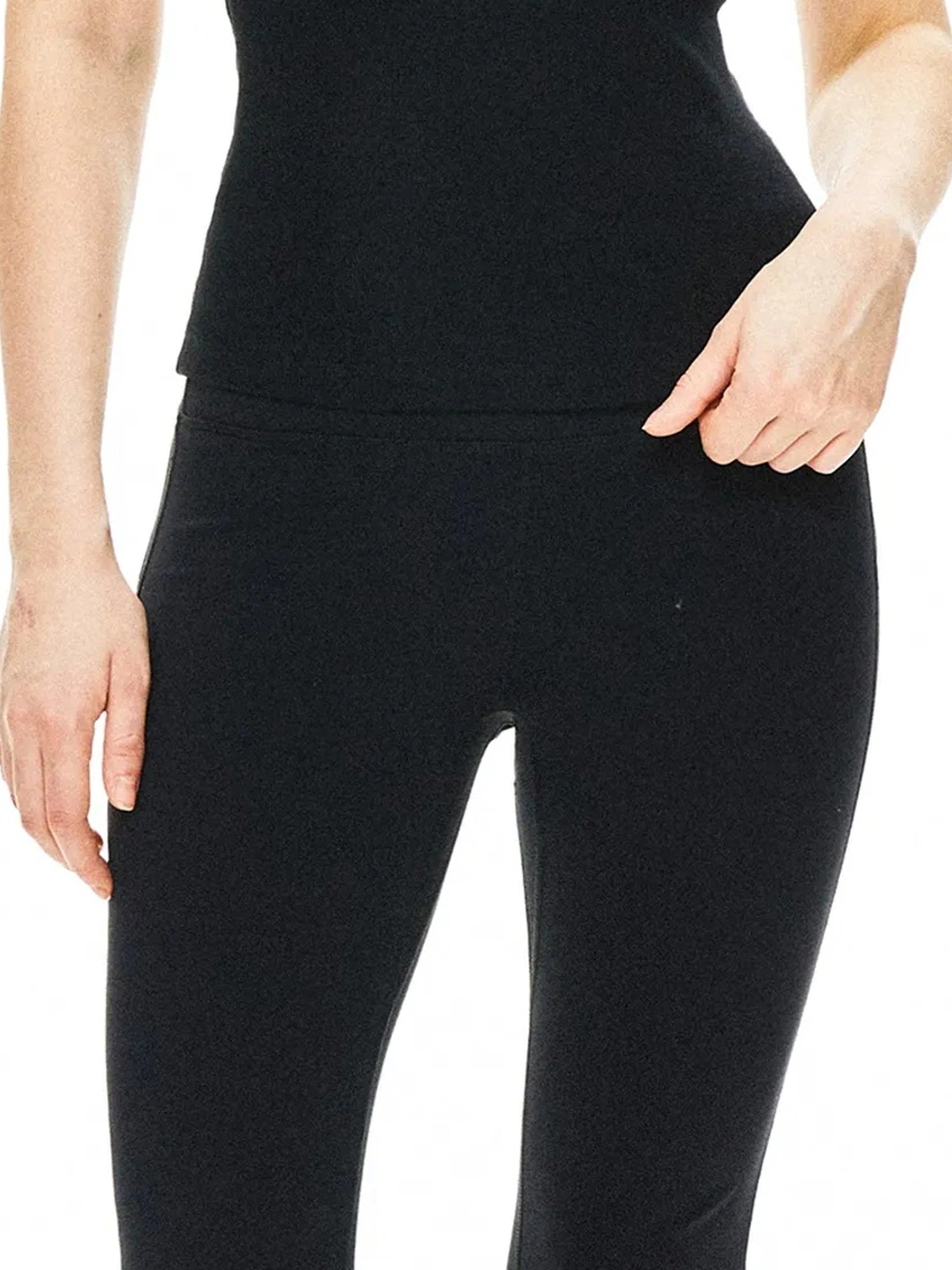 kvkv Slim Fit Black Yoga Tank Top