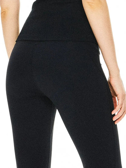 kvkv Slim Fit Black Yoga Tank Top