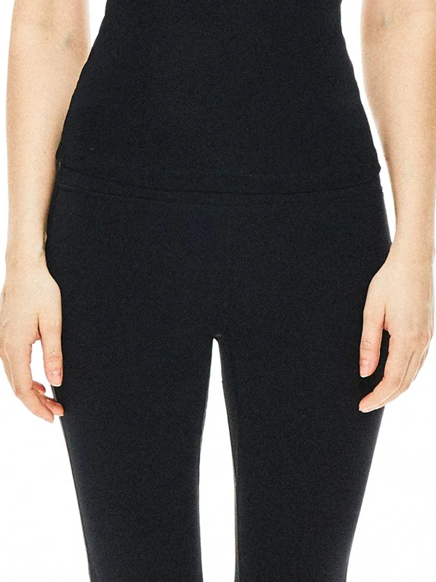 kvkv Slim Fit Black Yoga Tank Top