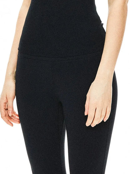 kvkv Slim Fit Black Yoga Tank Top