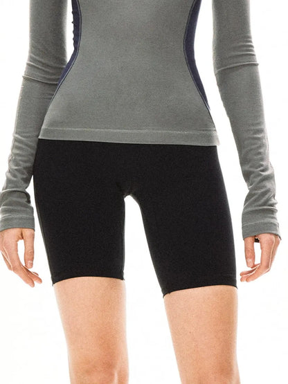 kvkv Slim Fit Henley Neck Yoga Top