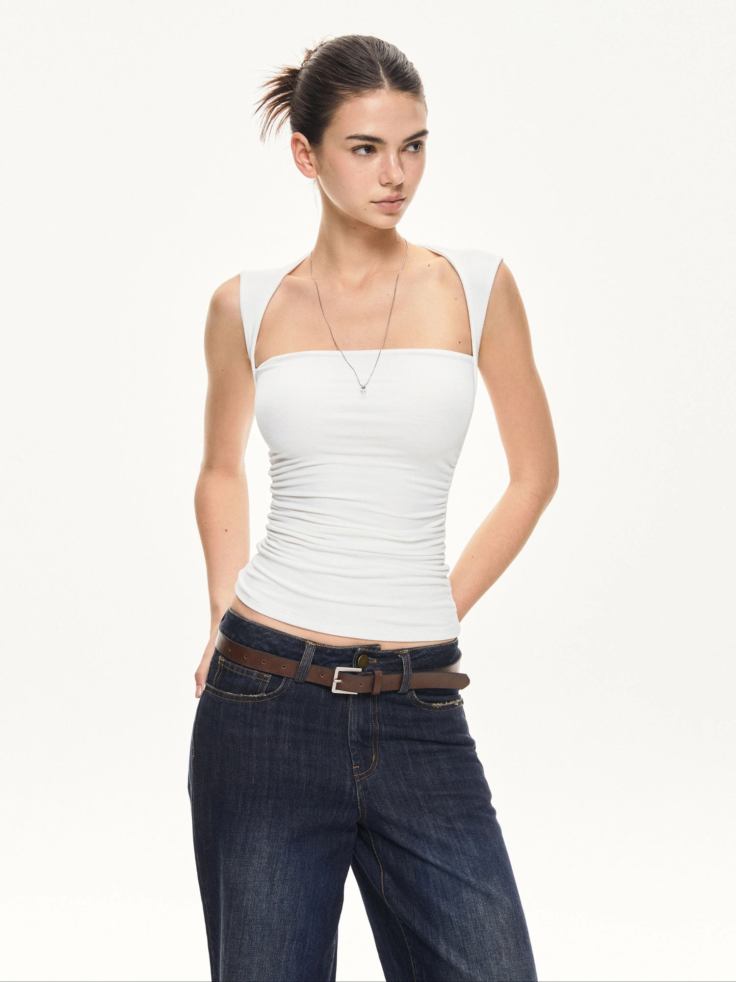 kvkv Slim Fit Square Neck Camisole Top