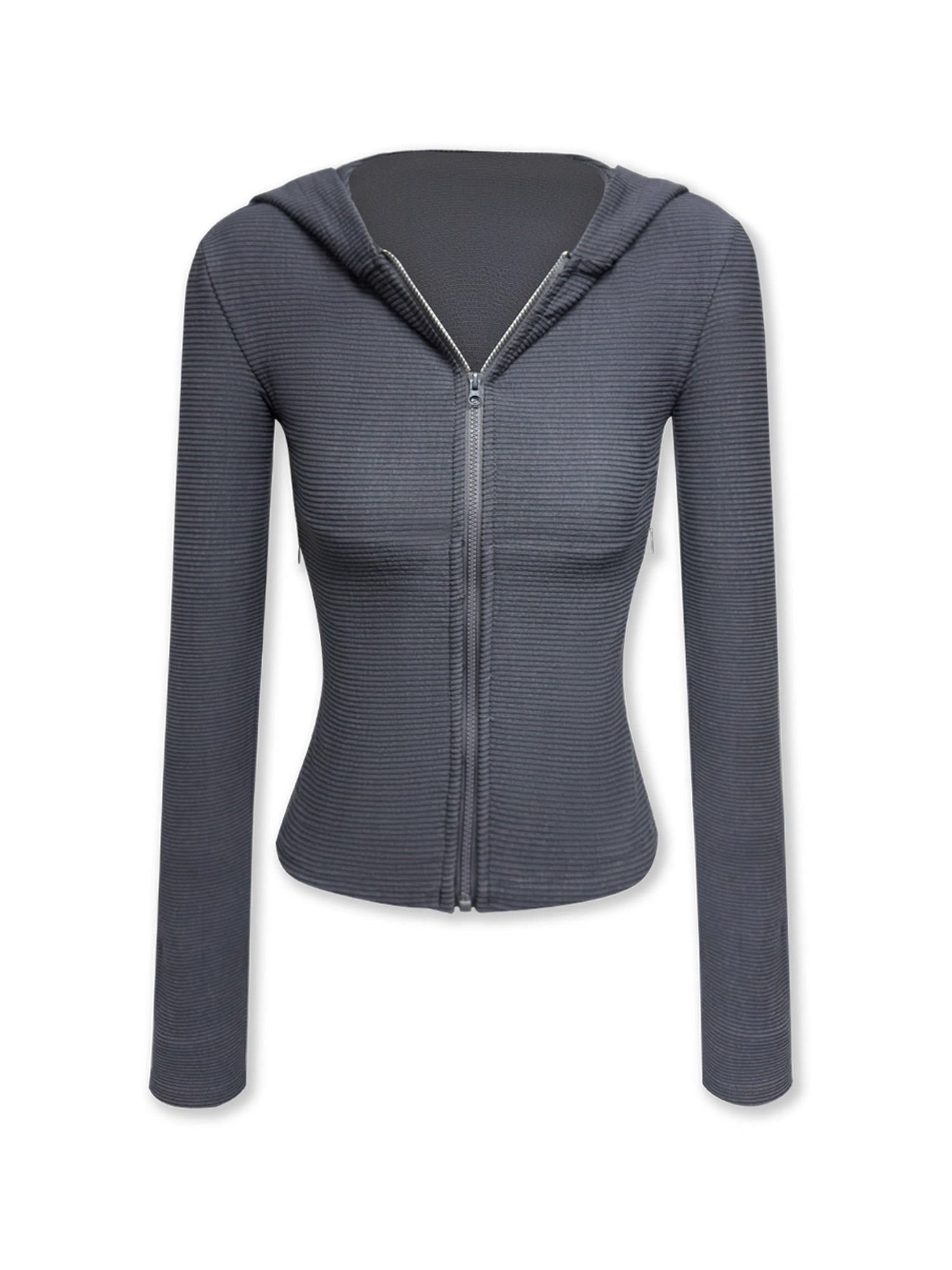 kvkv_Slim_Fit_Zip_Hoodie_With_Striped_Detail_MISSTT