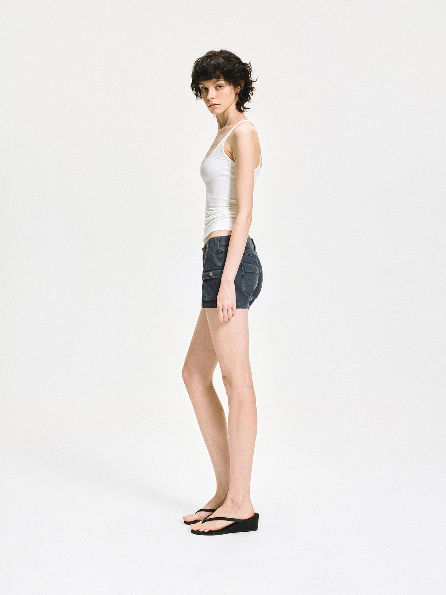kvkv Slim U Neck Ribbed Tank Top
