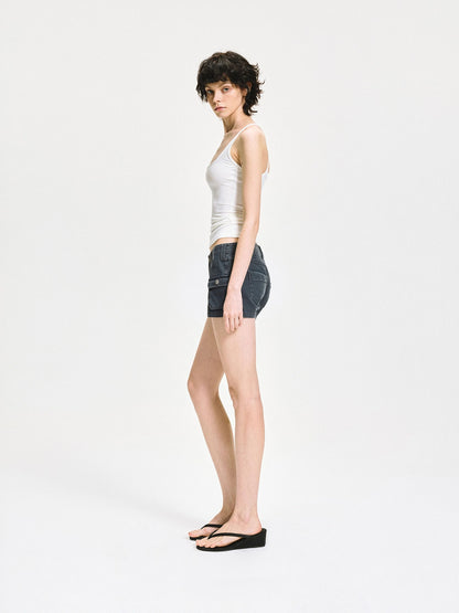 kvkv Slim U Neck Ribbed Tank Top