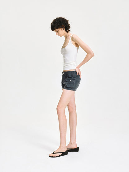kvkv Slim U Neck Ribbed Tank Top